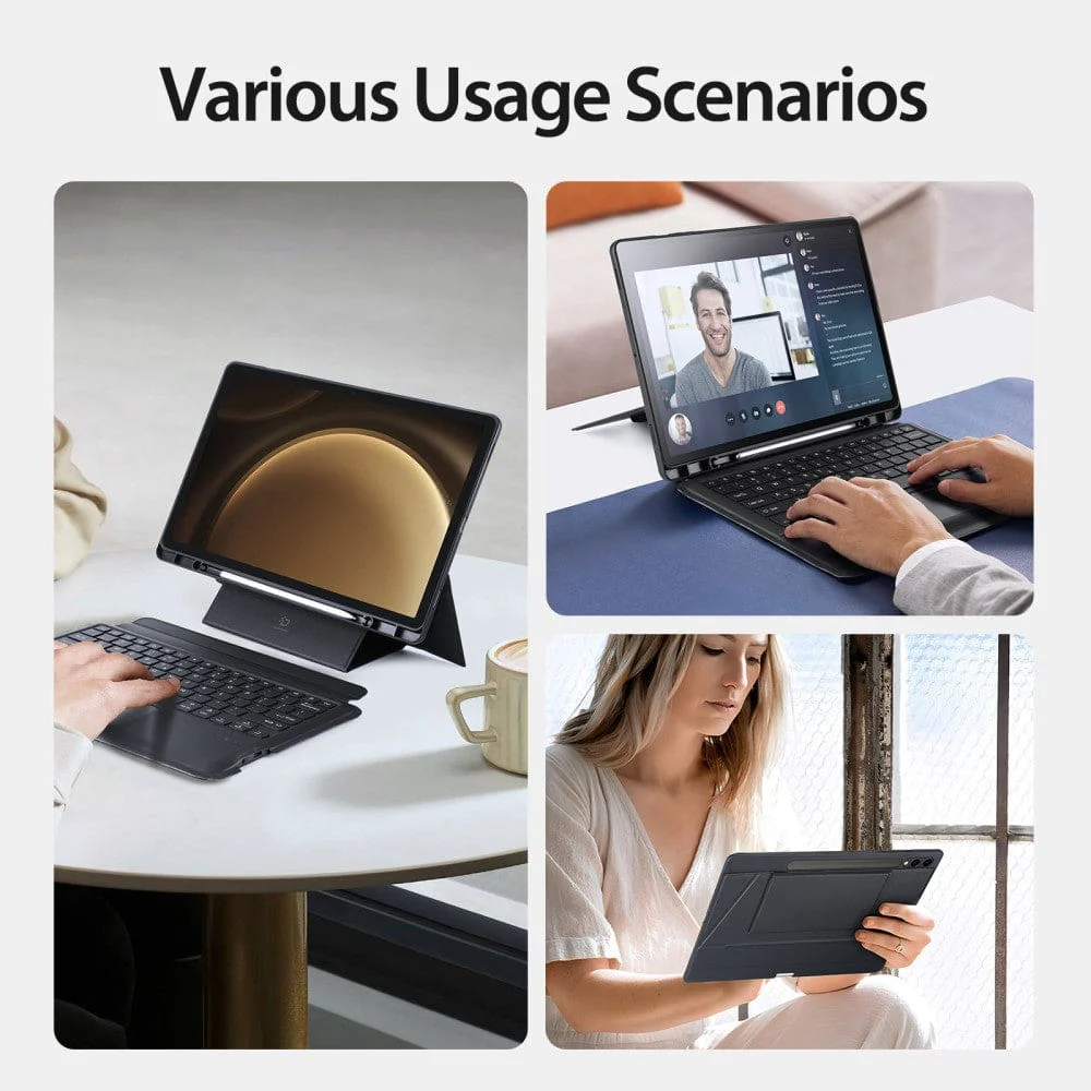 Samsung Galaxy Tab S10 FE+ Dux Ducis DK Detachable Bluetooth Keyboard Cover - Image 5
