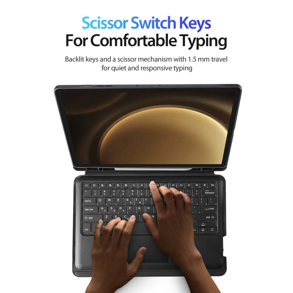 Samsung Galaxy Tab S10 FE+ Dux Ducis DK Detachable Bluetooth Keyboard Cover - Image 7