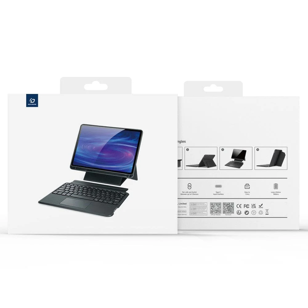 Samsung Galaxy Tab S10 FE+ Dux Ducis DK Detachable Bluetooth Keyboard Cover - Image 9