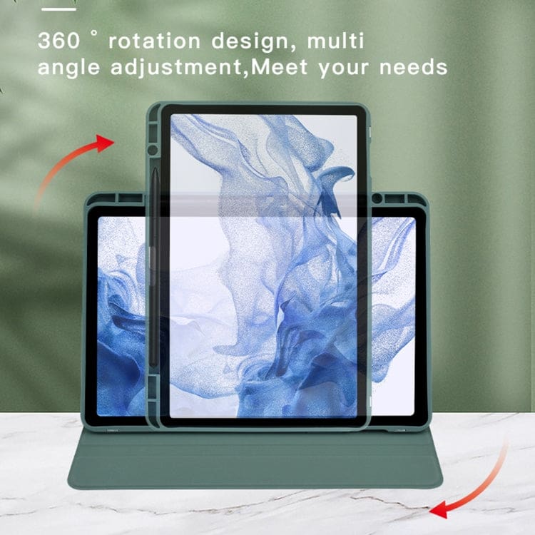 Samsung Galaxy Tab S6 Lite Acrylic Rotating Flip Cover, Pen holder - Image 3