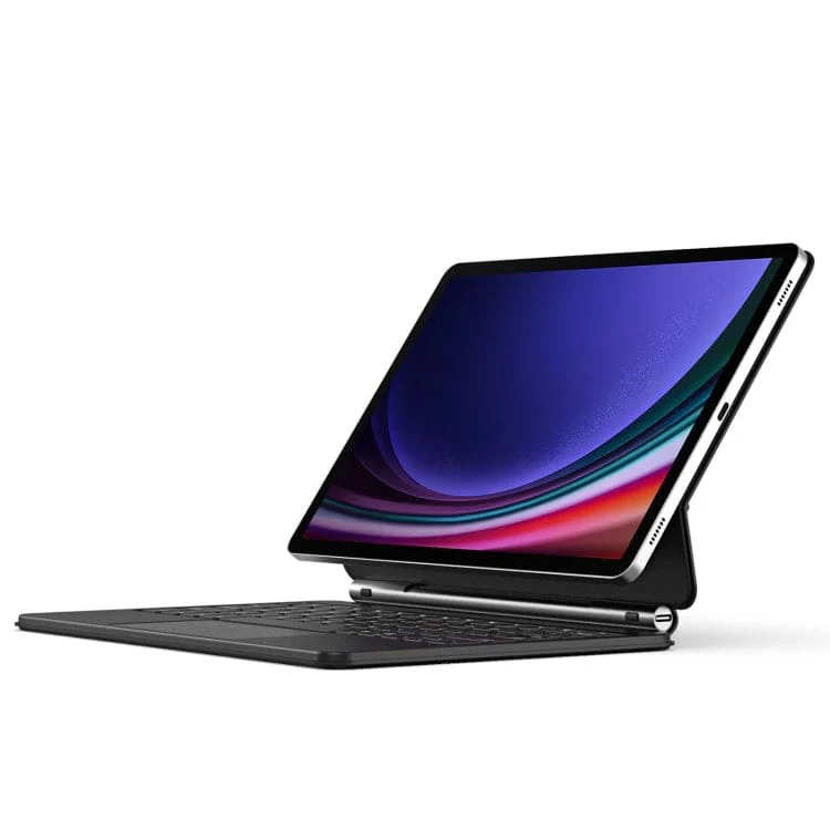 Samsung Galaxy Tab S9/S9 FE/S10 FE/S10 Lite Dux Ducis Wireless Bluetooth Keyboard | Magnetic Floating Stand Cover with Trackpad - Image 4