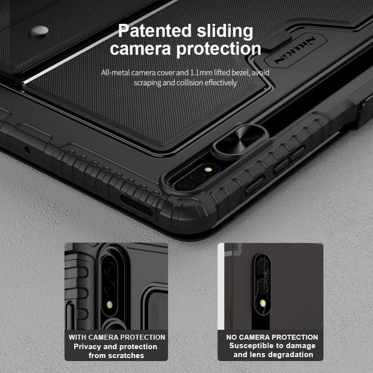 Samsung Galaxy Tab S8+/S7+/S7 FE Nillkin Bluetooth Detachable Touchpad Keyboard and Cover - Image 4