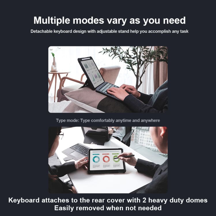 Samsung Galaxy Tab S8+/S7+/S7 FE Nillkin Bluetooth Detachable Touchpad Keyboard and Cover - Image 5
