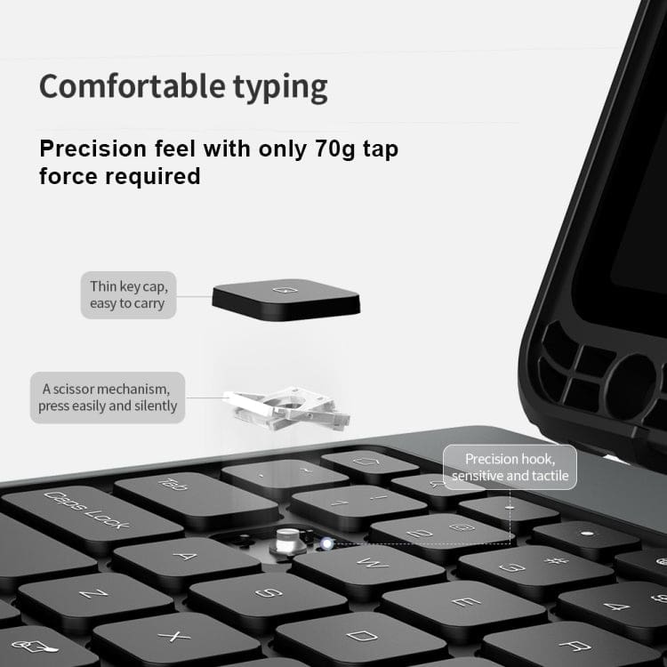 Samsung Galaxy Tab S8+/S7+/S7 FE Nillkin Bluetooth Detachable Touchpad Keyboard and Cover - Image 6
