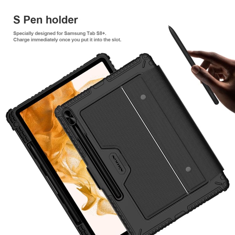 Samsung Galaxy Tab S8+/S7+/S7 FE Nillkin Bluetooth Detachable Touchpad Keyboard and Cover - Image 7