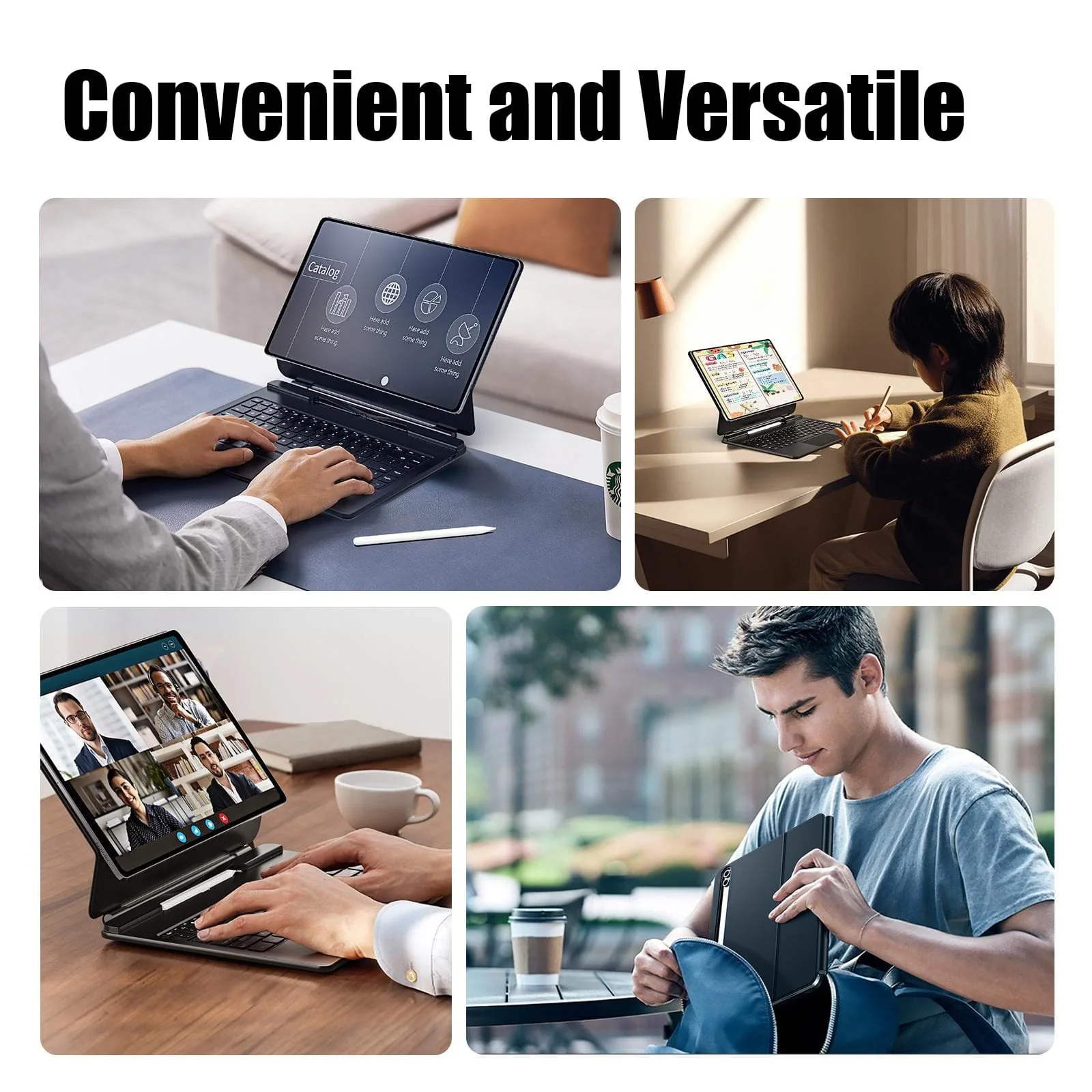 Samsung Galaxy Tab S8 Ultra/S9 Ultra/S10 Ultra/S11 Ultra Dux Ducis Magnetic Floating Keyboard Cover - Image 3