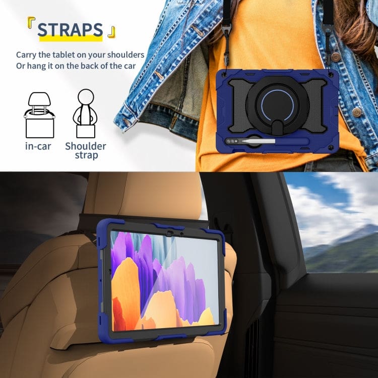 Samsung Galaxy Tab S9+ / Tab S10+ Armor HD Shockproof Rugged Cover with Stand - Image 6