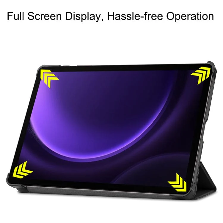 Samsung Galaxy Tab S9 FE+ / S10+ Custer Flip Front Tri-Fold Protective Tablet Cover - Image 5