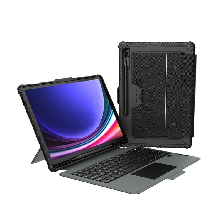 Samsung Galaxy Tab S9+ / S10+ Nillkin Bluetooth Detachable Touchpad Backlit Keyboard and Protective Cover, Camera Cover,