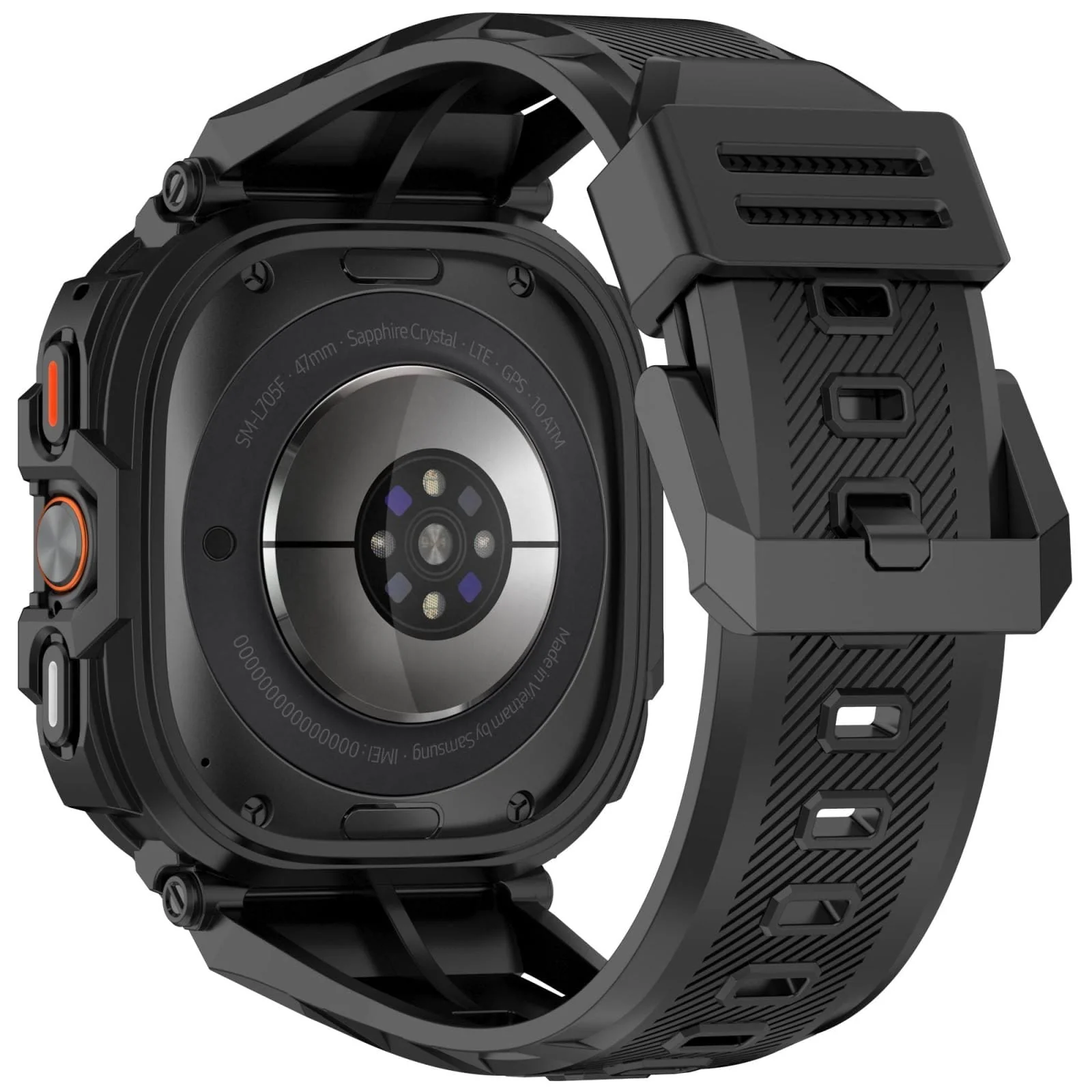 Samsung Galaxy Watch Ultra / Ultra 2 47mm Watch Armor Case Protective Cover with Strap - Image 2