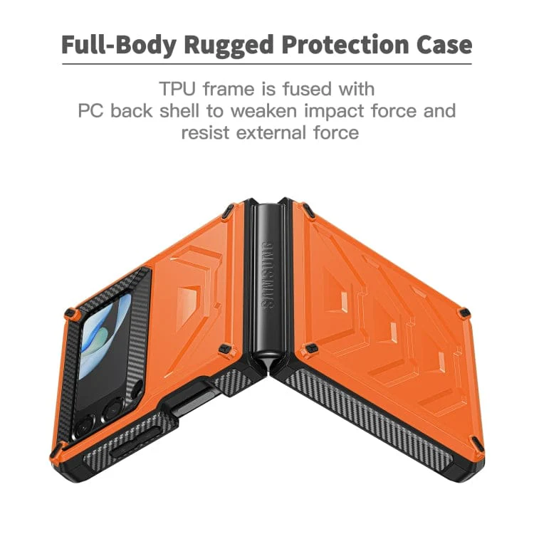 Samsung Galaxy Z Flip 4 - Armour Rugged Rigid Cover, Strong PC Material - Image 3