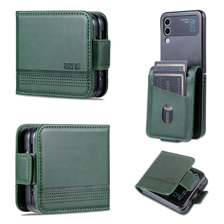 Samsung Galaxy Z Flip 4 AZNS PU Leather Card Wallet