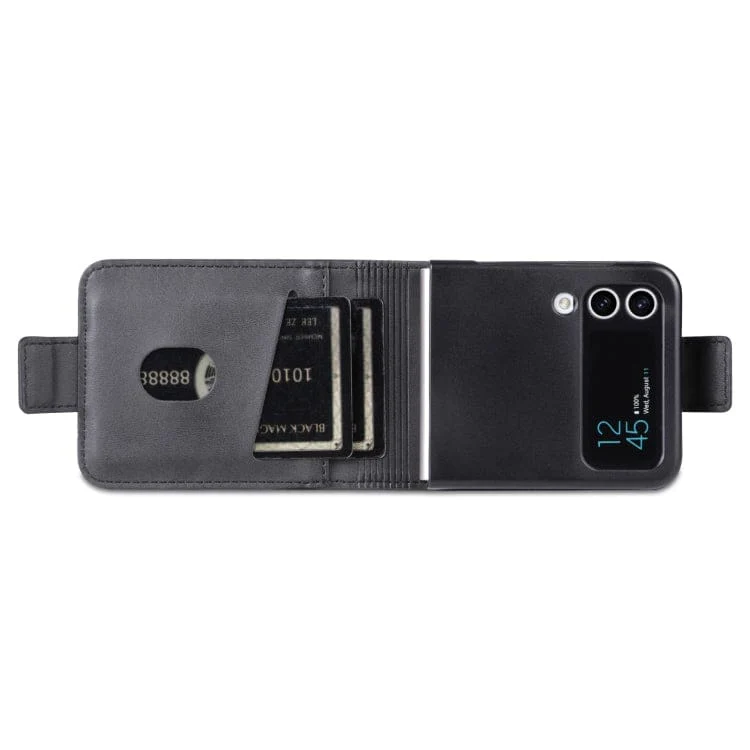 Samsung Galaxy Z Flip 4 AZNS PU Leather Card Wallet - Image 4