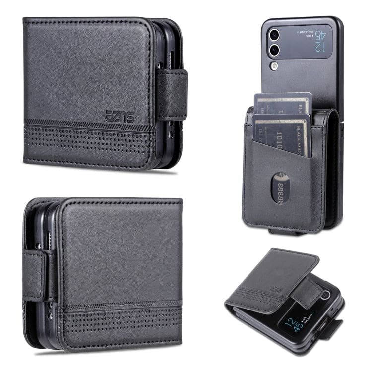 Samsung Galaxy Z Flip 4 AZNS PU Leather Card Wallet - Image 7