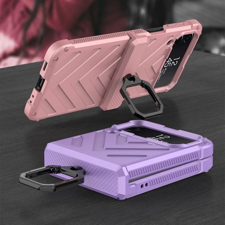 Samsung Galaxy Z Flip 4 GKK Protective Cover, Magnetic Hinge, Stand - Image 2
