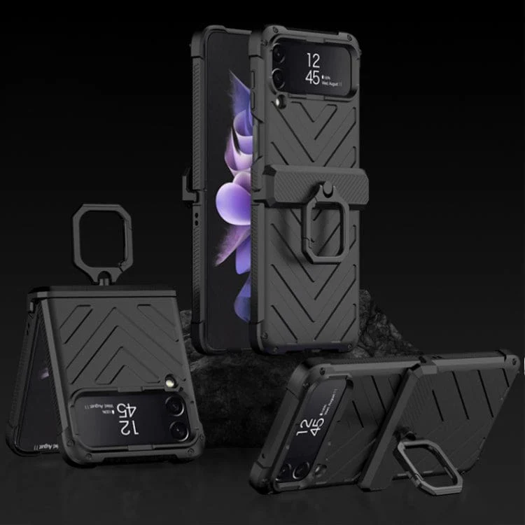 Samsung Galaxy Z Flip 4 GKK Protective Cover, Magnetic Hinge, Stand - Image 8