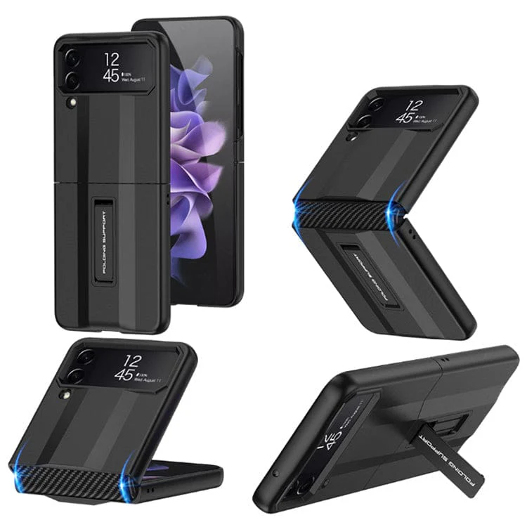 Samsung Galaxy Z Flip 4 GKK Rigid Protective Cover, Pop Out Stand, Flexible Hinge