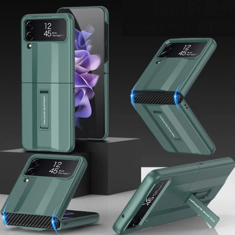Samsung Galaxy Z Flip 4 GKK Rigid Protective Cover, Pop Out Stand, Flexible Hinge - Image 5