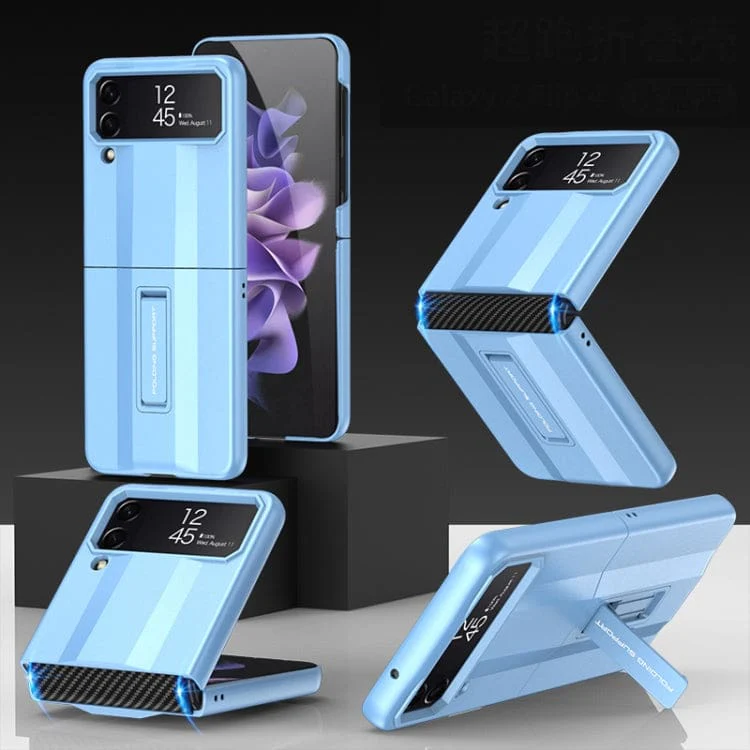 Samsung Galaxy Z Flip 4 GKK Rigid Protective Cover, Pop Out Stand, Flexible Hinge - Image 8