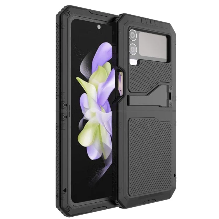 Samsung Galaxy Z Flip 4 Redpepper Max Metal Armour Rugged Cover, Strong Metal Frame