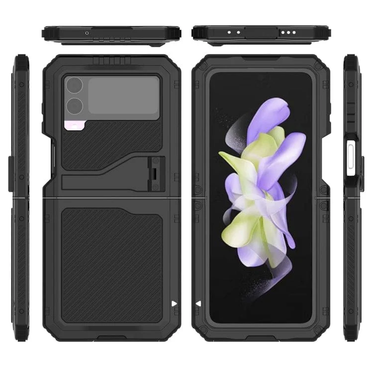 Samsung Galaxy Z Flip 4 Redpepper Max Metal Armour Rugged Cover, Strong Metal Frame - Image 2