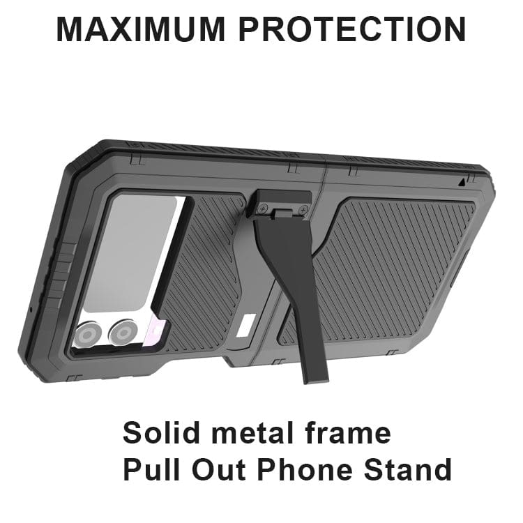 Samsung Galaxy Z Flip 4 Redpepper Max Metal Armour Rugged Cover, Strong Metal Frame - Image 3