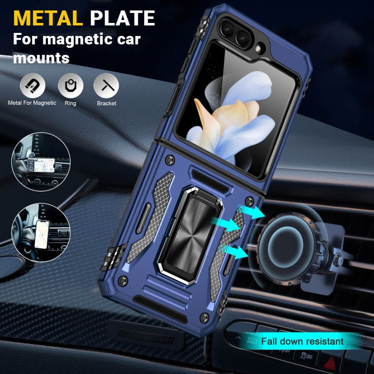 Samsung Galaxy Z Flip 5 Armoured Cover with Stand - Image 6