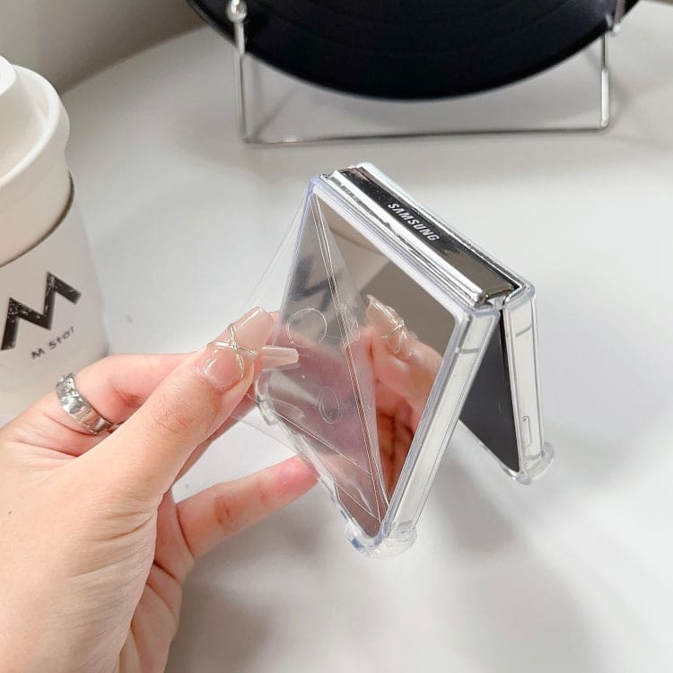 Samsung Galaxy Z Flip 5 Mirror Panel Cover with Corner Airbags - Image 3