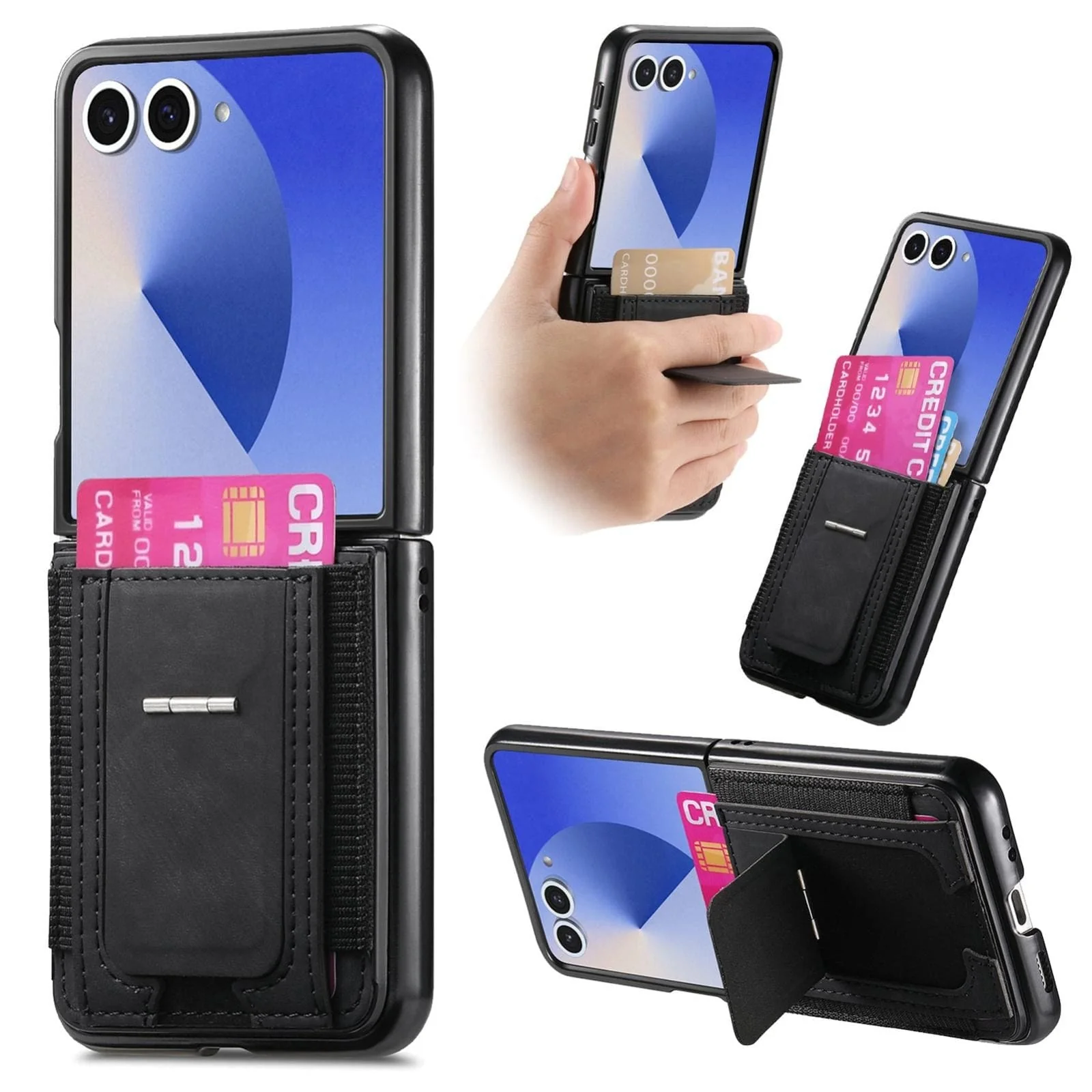 Samsung Galaxy Z Flip 7 Elastic Card Wallet Cover