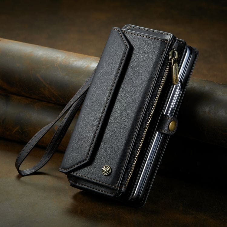 Samsung Galaxy Z Fold 3 CaseMe C36 Wallet, 7 Card Slots, Cash Pocket, Zipped Coin Wallet - Image 3