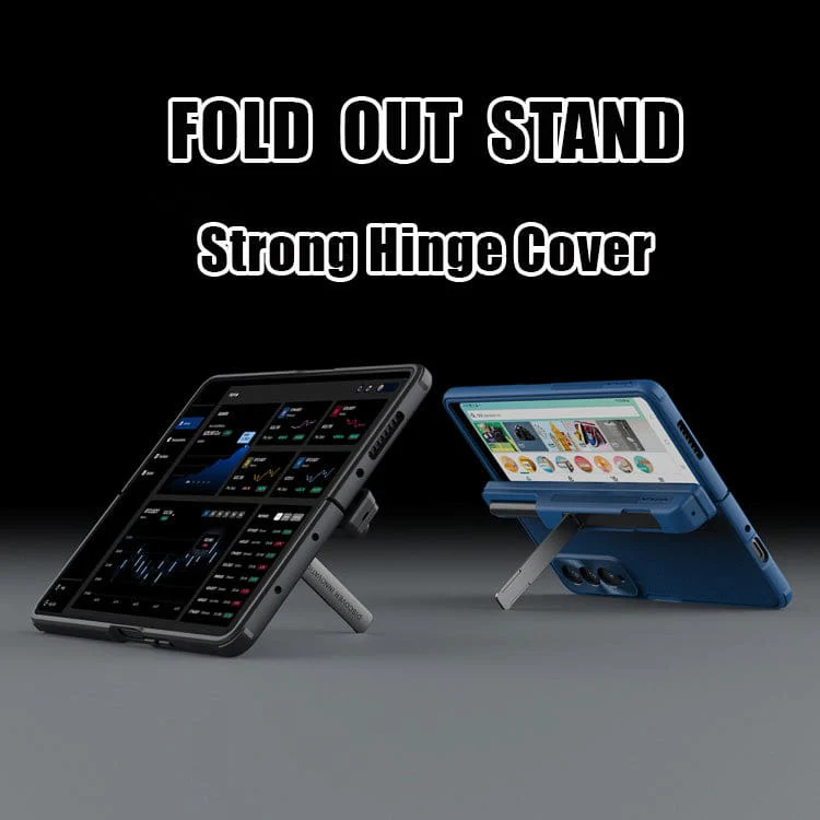 Samsung Galaxy Z Fold 4 Nillkin Frosted Shield Premium Cover, Removable Pen Holder, Stand - Image 5