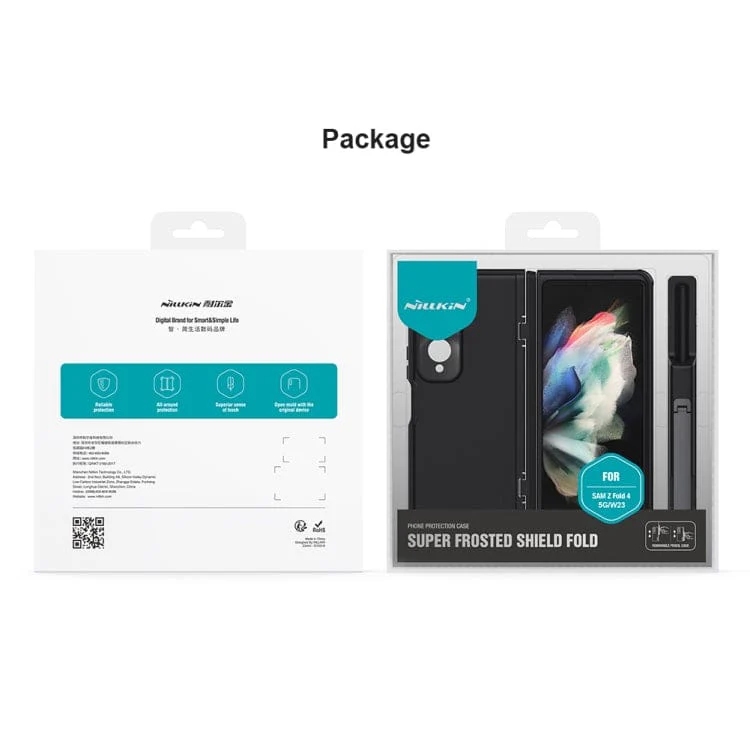 Samsung Galaxy Z Fold 4 Nillkin Frosted Shield Premium Cover, Removable Pen Holder, Stand - Image 7