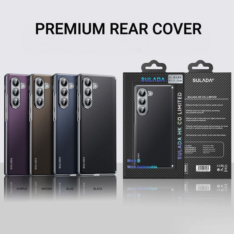 Samsung Galaxy Z Fold 4 Sulada Kevlar Series Premium Rear Cover - Image 2