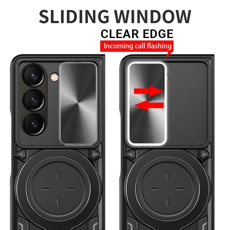 Samsung Galaxy Z Fold 5 5G Camera Shield Cover with Metal Ring/Stand - Image 2
