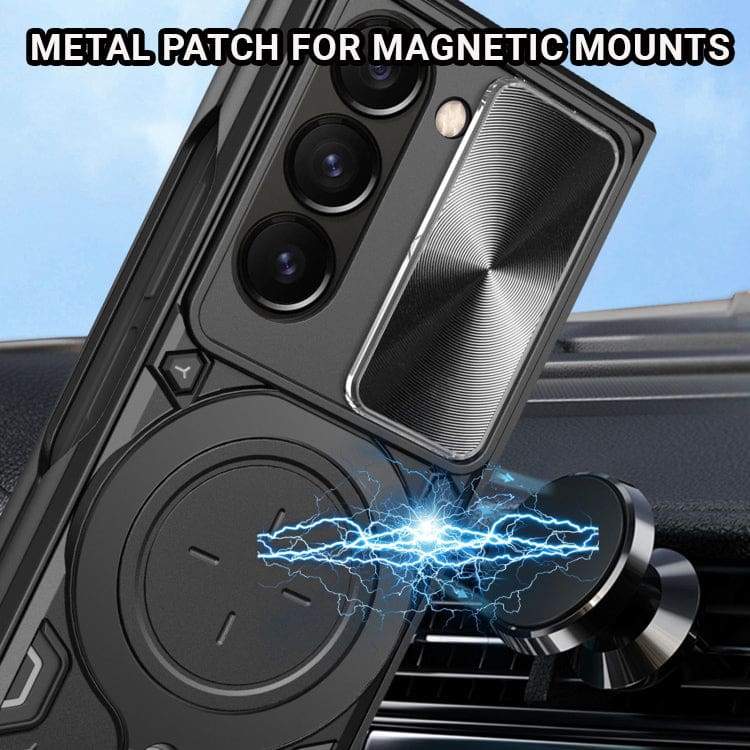 Samsung Galaxy Z Fold 5 5G Camera Shield Cover with Metal Ring/Stand - Image 4