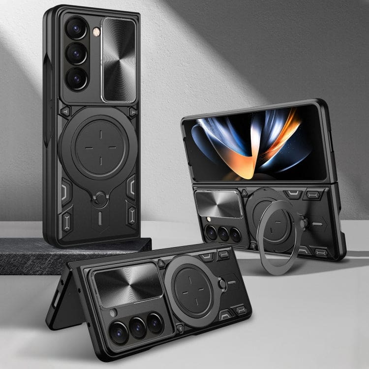 Samsung Galaxy Z Fold 5 5G Camera Shield Cover with Metal Ring/Stand - Image 6