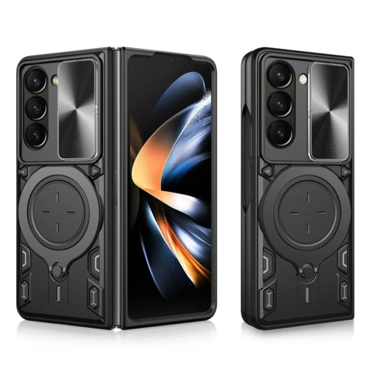 Samsung Galaxy Z Fold 5 5G Camera Shield Cover with Metal Ring/Stand - Image 7