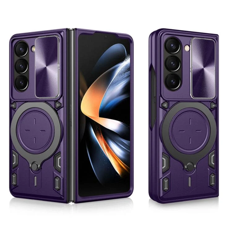 Samsung Galaxy Z Fold 5 5G Camera Shield Cover with Metal Ring/Stand - Image 8