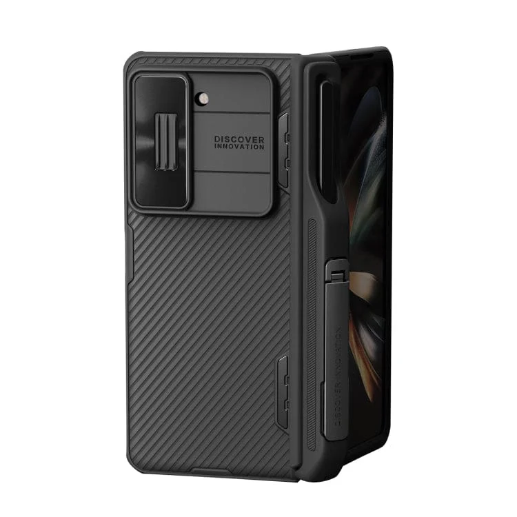 Samsung Galaxy Z Fold5 Nillkin CamShield Premium Cover, Removable Pen Holder, Stand - Image 3
