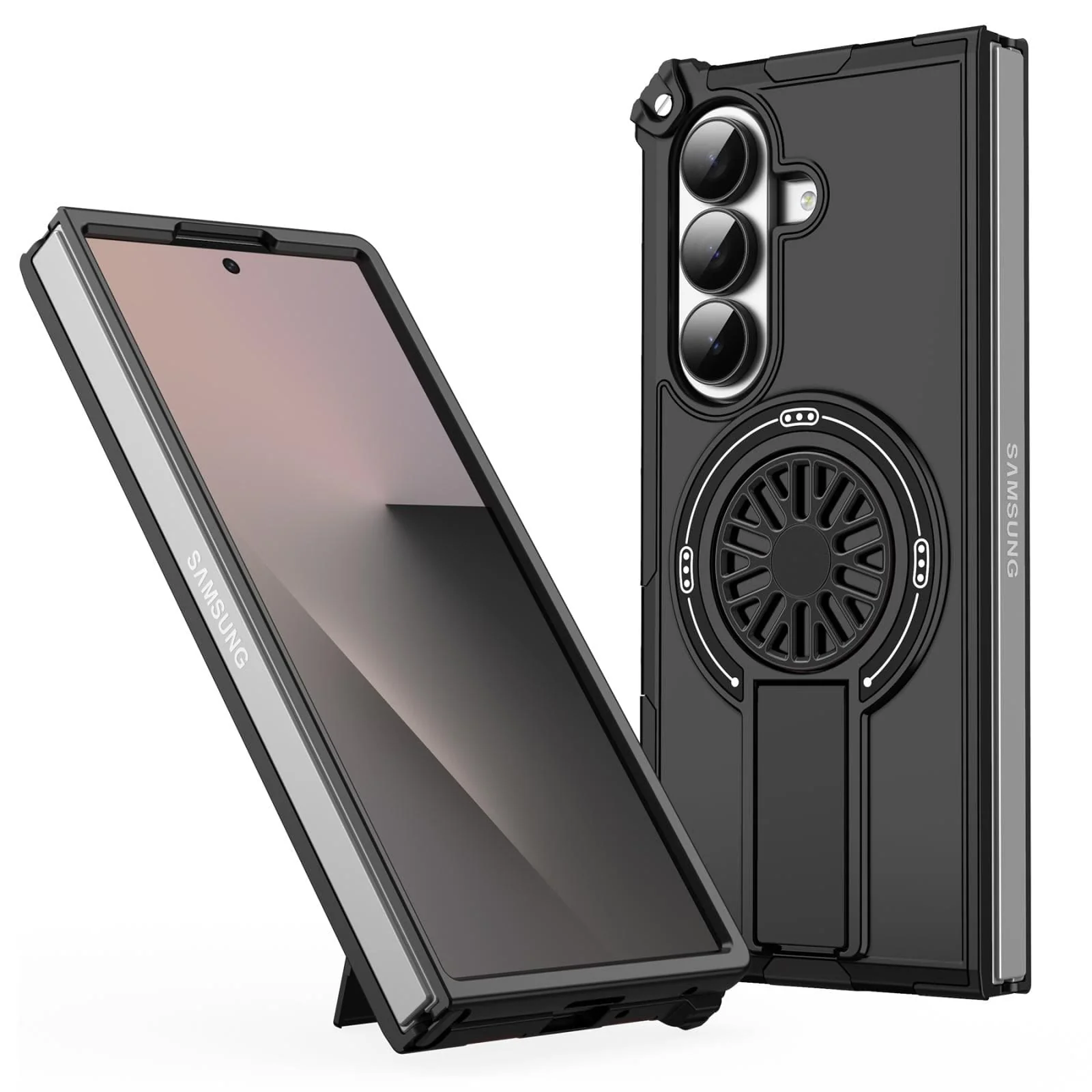 Samsung Galaxy Z Fold7 Rugged Magsafe Fidget Ring Armor Cover - Image 3