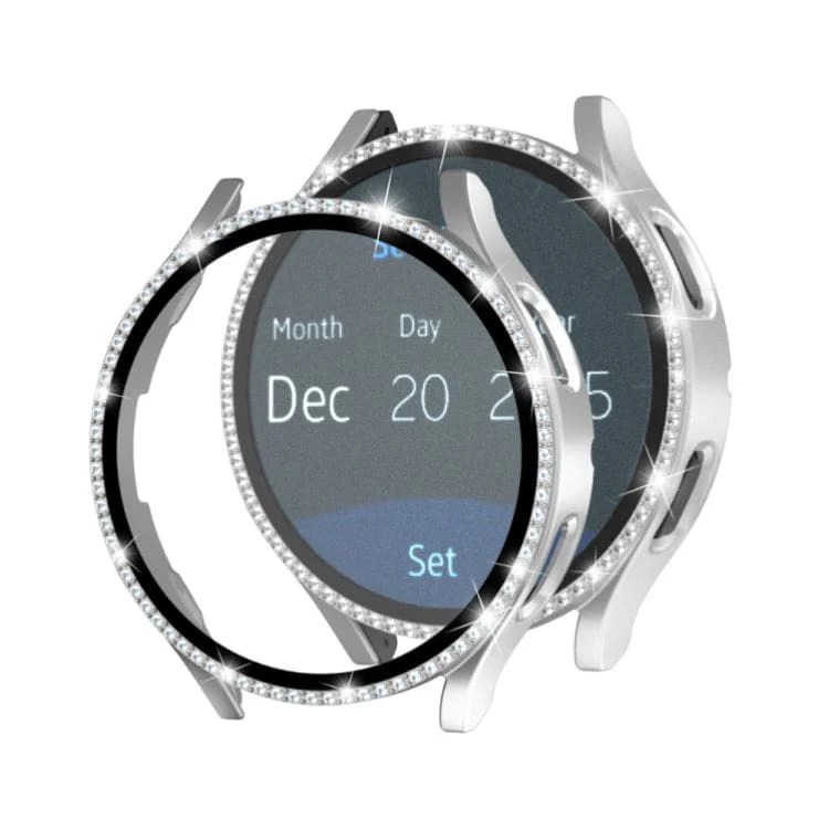 Samsung Galaxy Watch4 / Watch5 40mm Watch Case Protective Cover and Glass Screen Protection, Jewel Surround