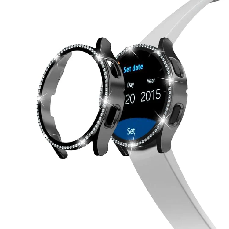 Samsung Galaxy Watch4 / Watch5 40mm Watch Case Protective Cover and Glass Screen Protection, Jewel Surround - Image 3
