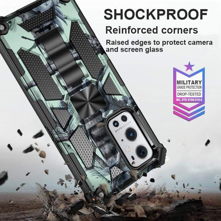 Oppo A54 5G / A74 5G / A93 5G Shockproof Camo Folding Stand Rugged Cover - Image 4