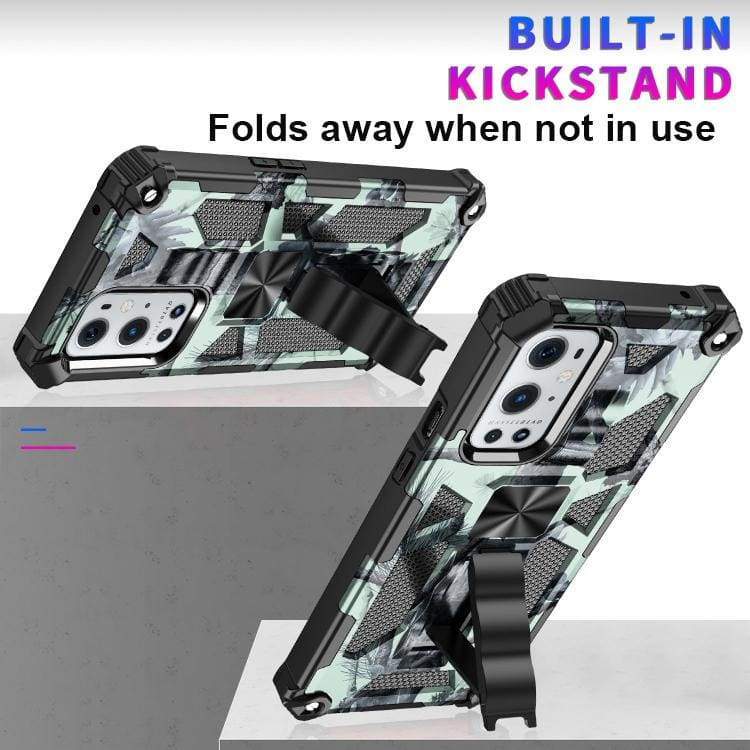 Oppo A54 5G / A74 5G / A93 5G Shockproof Camo Folding Stand Rugged Cover - Image 6