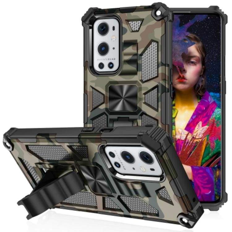 Oppo A54 5G / A74 5G / A93 5G Shockproof Camo Folding Stand Rugged Cover - Image 9