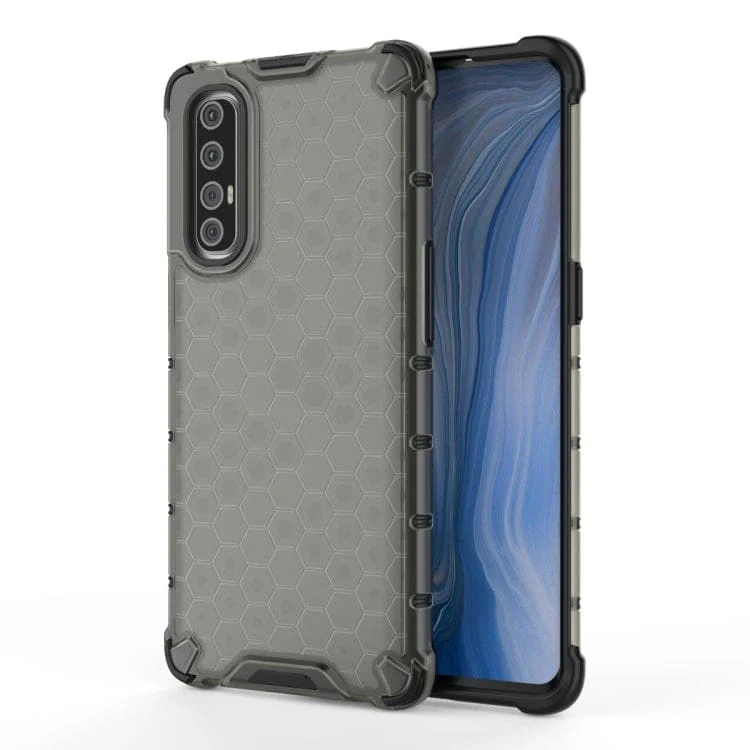 OPPO RENO 3 PRO Phone Shockproof Honeycomb Protective Rear Cover - Image 2