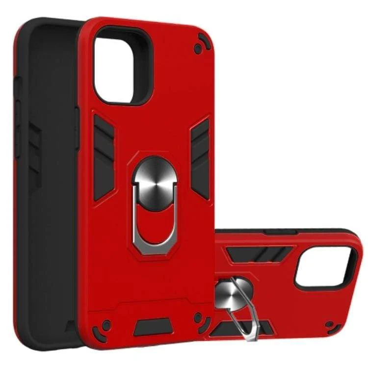 Apple iPhone 12 Pro Max Shockproof Protective Case with Metal Ring/Stand - Image 9