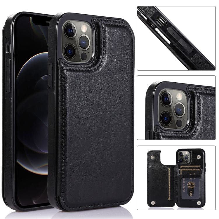 Apple iPhone 13 Pro Max - Shockproof Protective Case with Rear Wallet, Card Holder - Image 2