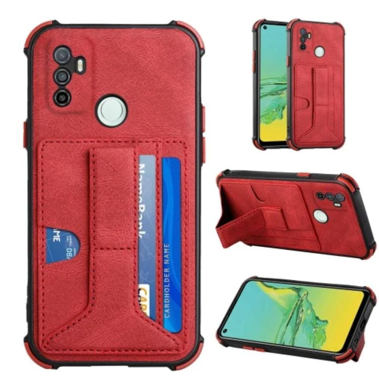 Oppo A53 / A33 2020 / A32 Shockproof Protective Rear Case with Card Slots