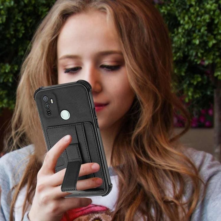 Oppo A53 / A33 2020 / A32 Shockproof Protective Rear Case with Card Slots - Image 5